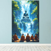 Serenity of the Five Monks キャンバスプリント (インサイチュ (ウッドフロア))