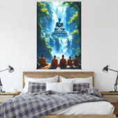 Serenity of the Five Monks キャンバスプリント (インサイチュ (寝室))