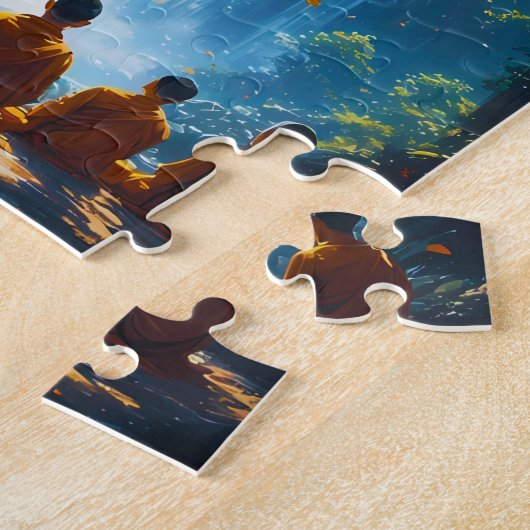 Serenity of the Five Monks ジグソーパズル (側面)