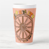 SERENITY- PEACEFUL ACCEPTANCE カフェラテマグ (正面)