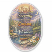 Serenity Prayer シール (正面)