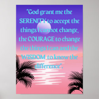 Serenity Prayer ポスター