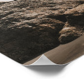 Serenity Prayer Beach Scene with Seagulls ポスター (角)