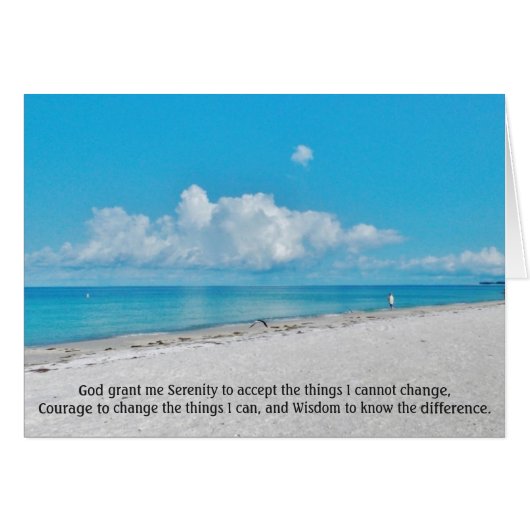 Serenity Prayer Beachscape (正面横)