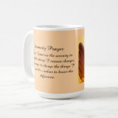 Serenity Prayer Colorful Yellow Gold Orange Angel コーヒーマグカップ (正面左)