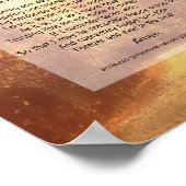 Serenity Prayer inspirational quote on nature art ポスター (角)