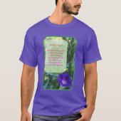 Serenity Prayer Morning Glory Inspirational Tシャツ (正面)