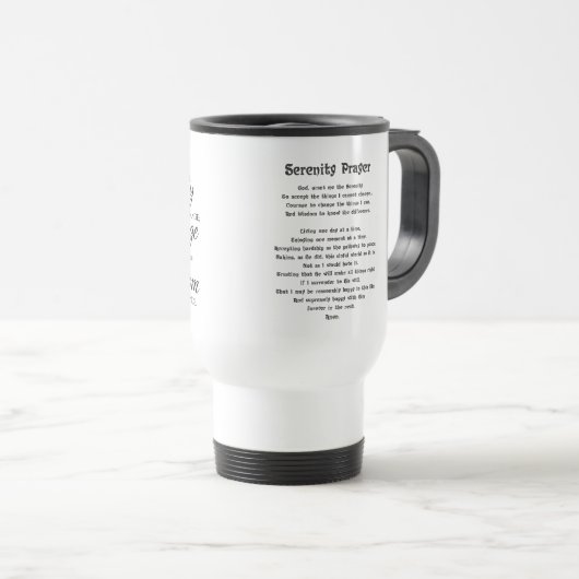 Serenity Prayer Mug トラベルマグ (正面右)