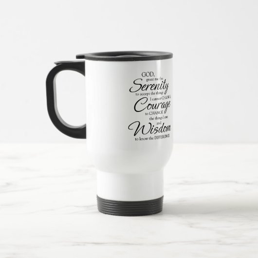 Serenity Prayer Mug トラベルマグ (左)
