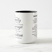 Serenity Prayer Mug マグカップ (中央)
