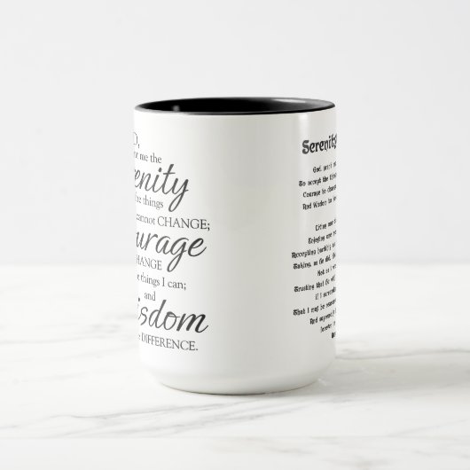 Serenity Prayer Mug マグカップ (中央)
