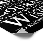 Serenity Prayer Na Aa Sober Recovery ポスター (角)