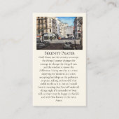 Serenity Prayer of Paris Red Violet Yellow Blue 名刺 (正面)