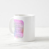Serenity Prayer Pink and Gold Coffee Mug コーヒーマグカップ (正面左)