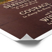 Serenity Prayer Portrait Poster - Photo Template ポスター (角)