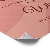 Serenity Prayer Print - Warm Rose Pink ポスター (角)