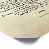 Serenity Prayer Quote Vintage Style ポスター (角)