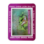 serenity prayer slogans butterflies Magnet マグネット (縦)