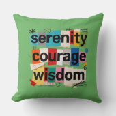 Serenity Prayer - Throw Pillow クッション (正面)