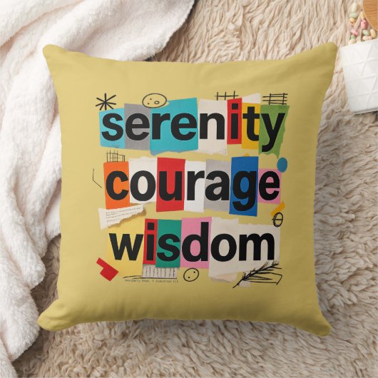Serenity Prayer - Throw Pillow クッション (ブランケット)