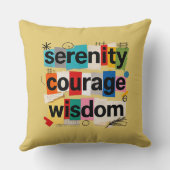 Serenity Prayer - Throw Pillow クッション (裏面)