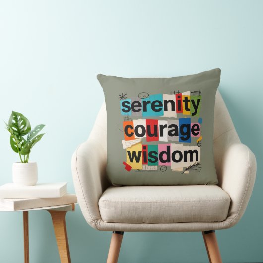Serenity Prayer - Throw Pillow クッション (椅子)