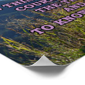 Serenity Prayer with Mountains ポスター (角)