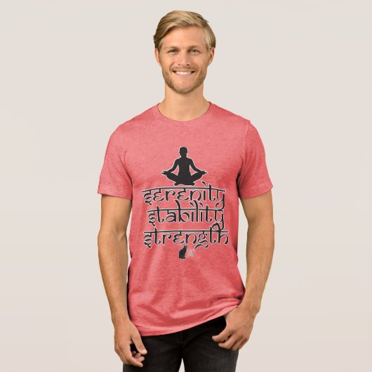 Serenity Stability Strength トライブレンドTシャツ (正面全面)