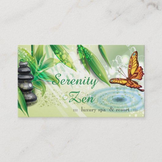 Serenity Zen ギフト券 ビジネスカード 割引カード (正面)