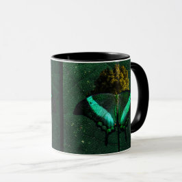 Sereno Oliva Moderno Borboleta Natureza マグカップ