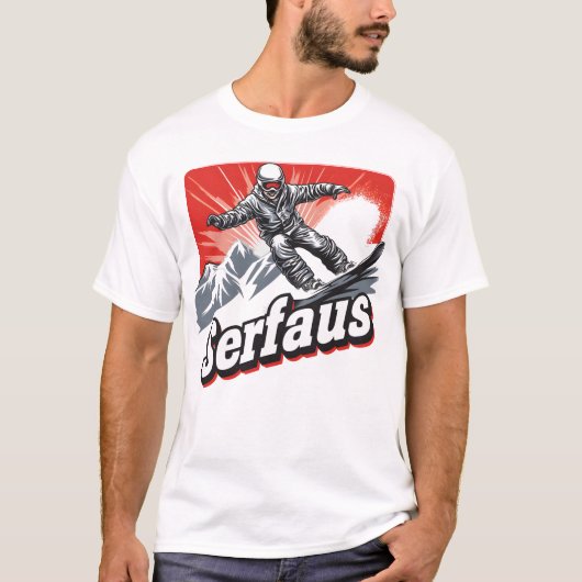 Serfaus Slope Favast Tee – アルパインを抱擁 Tシャツ (正面)