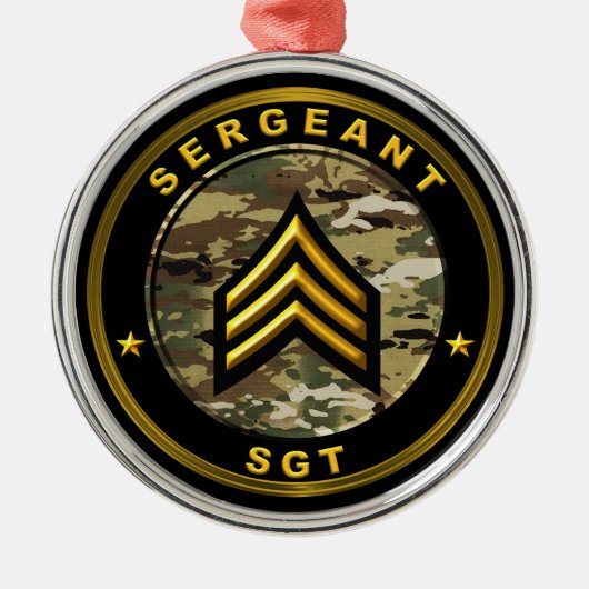 Sergeant SGT メタルオーナメント (正面)