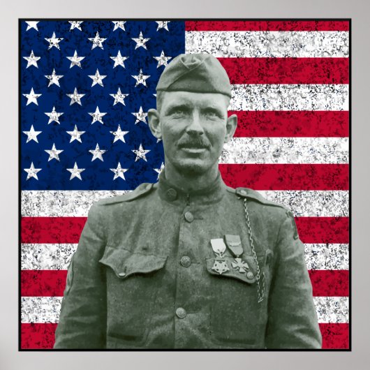 Sergeant York and The American Flag -- Border ポスター (正面)
