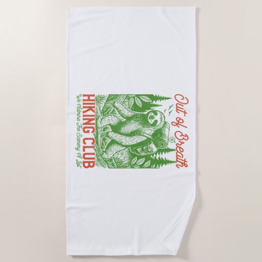 Serial Chiller Sloth つるs from Branch ビーチタオル (正面)