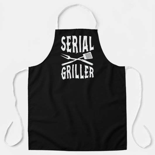 Serial Griller Funny BBQ エプロン (正面)