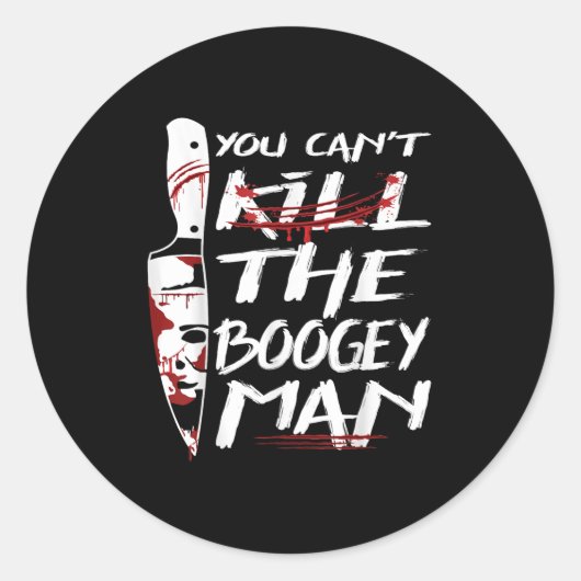 Serial Killer You Can´t Kill The Boogeyman Horror ラウンドシール (正面)