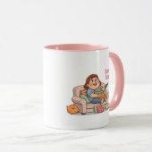 Serial Lover Mug – Cozy Night with Cat & Popcorn マグカップ (正面右)