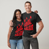 serial raleur citation humour eclair tシャツ (ユニセックス)