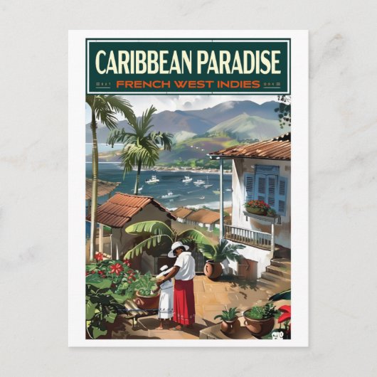 Série L'île aux Fleurs 2ZFT67-12 ポストカード (正面)