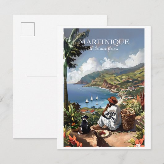 Série L'île aux Fleurs 2ZFT67-13 ポストカード (正面/裏面)