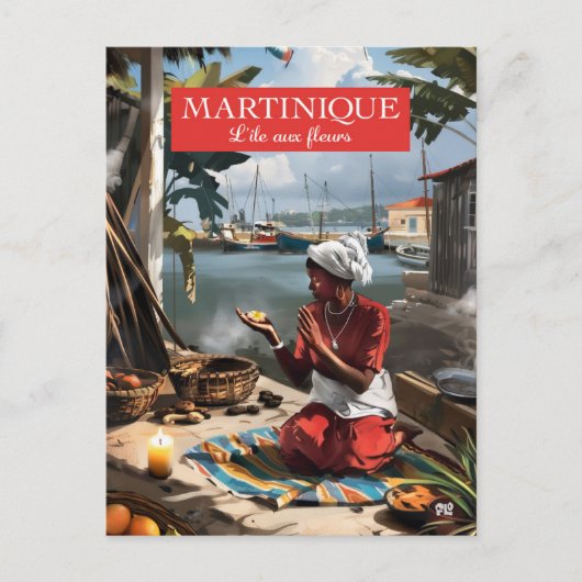 Série L'île aux Fleurs 2ZFT67-14 ポストカード (正面)