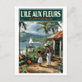 Série L'île aux Fleurs 2ZFT67-16 ポストカード (正面)