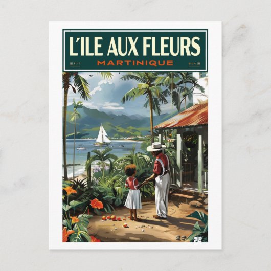 Série L'île aux Fleurs 2ZFT67-16 ポストカード (正面)