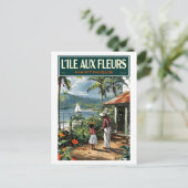 Série L'île aux Fleurs 2ZFT67-16 ポストカード (スタンド正面)