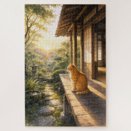 series_3_1|Sunrise Farmhouse Tabby Cat Art ジグソーパズル