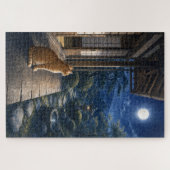 series_3_9|Moonlight Veranda Tabby Cat Art ジグソーパズル (横)