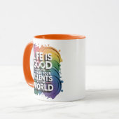 SERIES....MUGの人生は良い マグカップ (正面左)