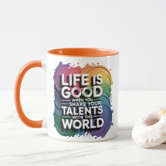 SERIES....MUGの人生は良い マグカップ (ドーナツ)