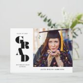 Serifはっきりした Photo 独身の Grasion 案内状 (スタンド正面)