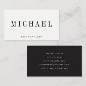 Serifフォント 名刺 (正面/裏面)